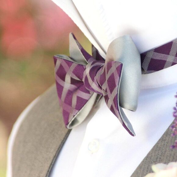 NWT Men's bow tie Silk Self-tied Gift Box Christmas gift Ready to ship SR446 - Picture 1 of 8